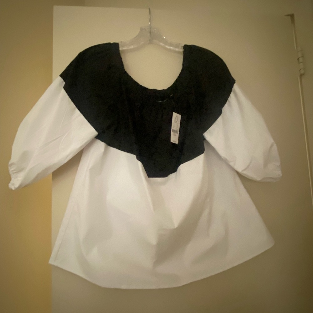 New York & Company Elegant Black Blouse